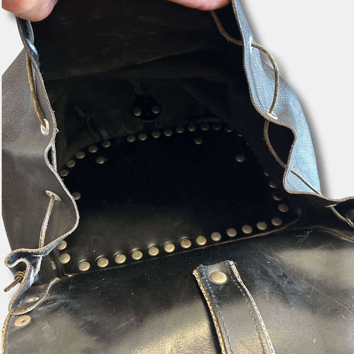 Bisacce laterali vera pelle